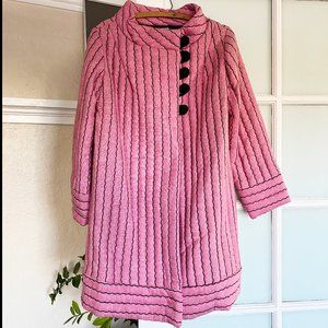 Vintage 60's quilted pink coat